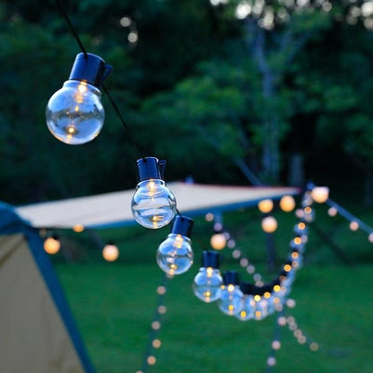 G50 Large Ball String Lights — Outdoor Camping Fairy Lights for Tent Awning & Patio, Battery/USB/Solar Powered, Warm Cozy Glow (10-40 LEDs)